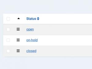 Default statuses