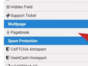 Adding the PageBreak field
