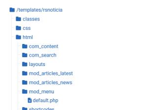 Joomla! Menu module