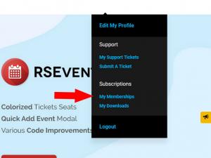 Login to RSJoomla.com using the username and password and go to "My Downloads" area.