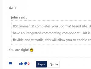 Quoted comment