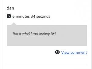 Latest comments frontend module