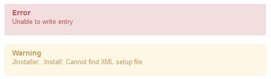 Unable to write entry