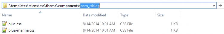 com_rsblog Folder