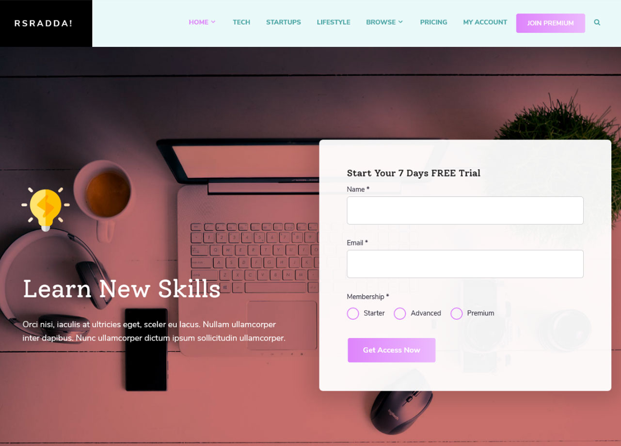 RSRadda! - Screenshot Front End 1