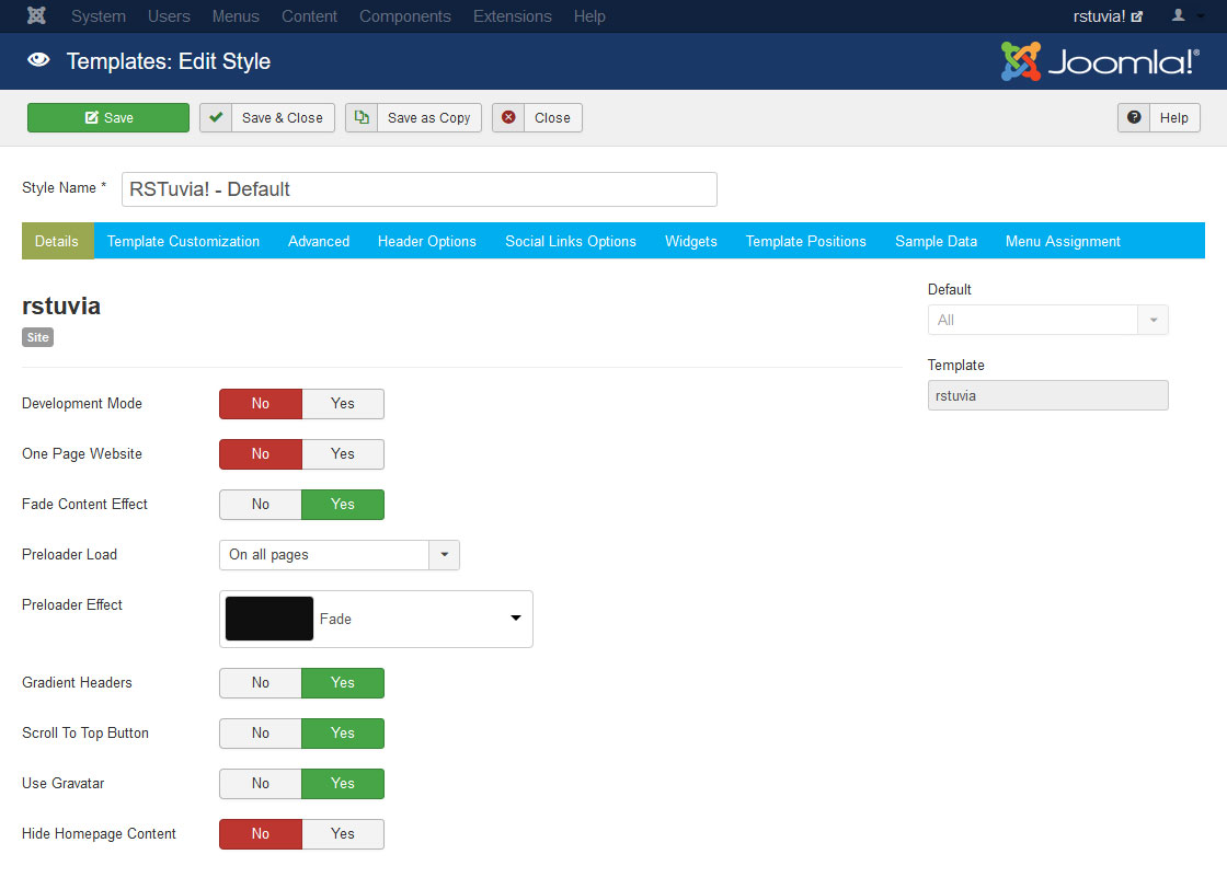 RSTuvia! - Screenshot Back End 1