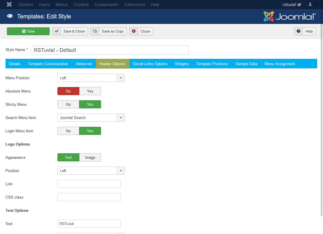 RSTuvia! - Screenshot Back End 4